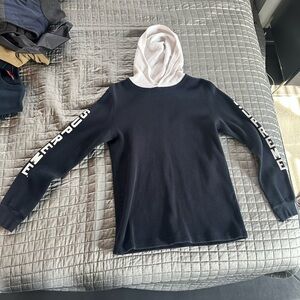 Supreme Navy/White Hoodie